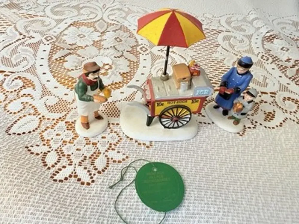 Department 56 Hot Dog Vendor Collectible